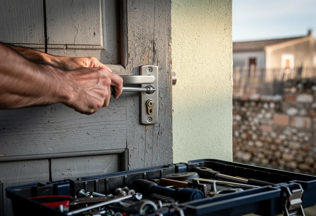 Changement de serrure sur une porte à Torreilles
